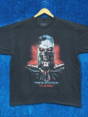 The Terminator Ill Be Back Endo-Skeleton T-1000 Movie Tee XL